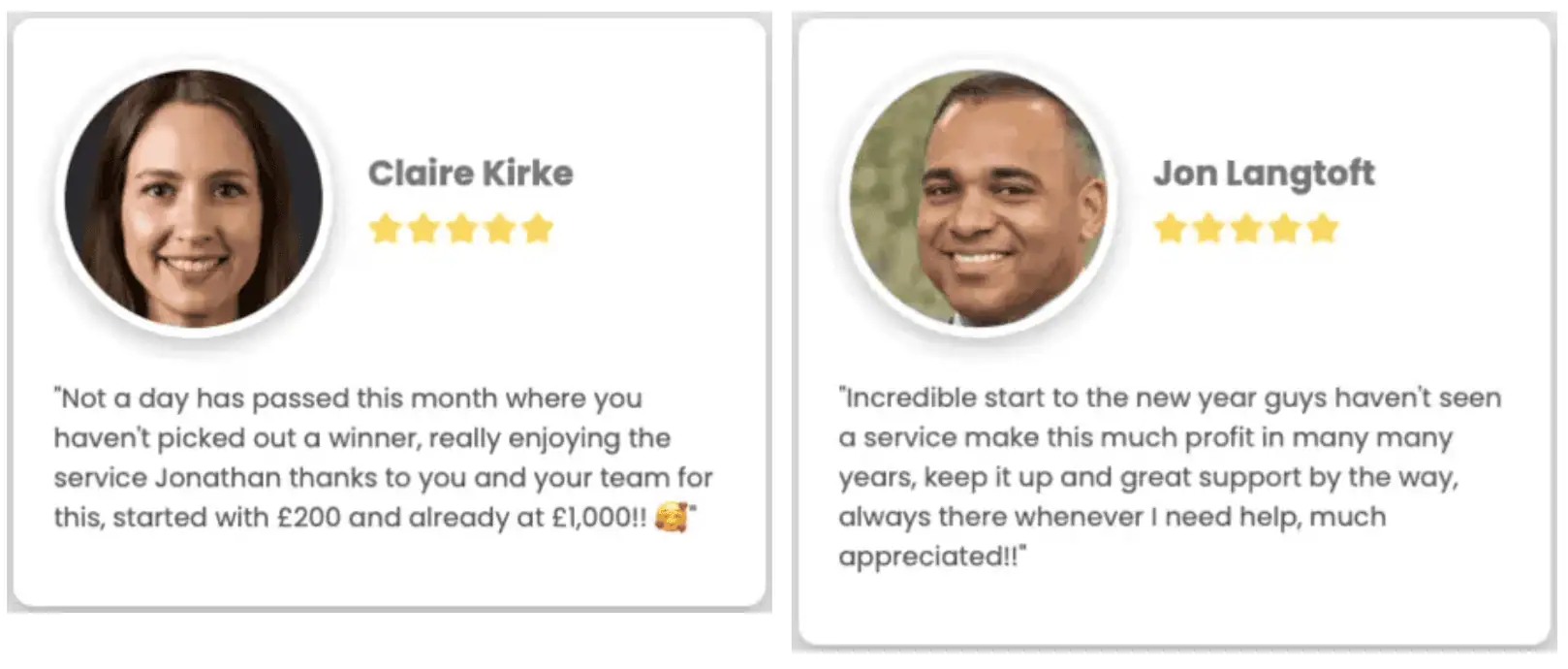 Winners Everyday testimonial v2 section 2