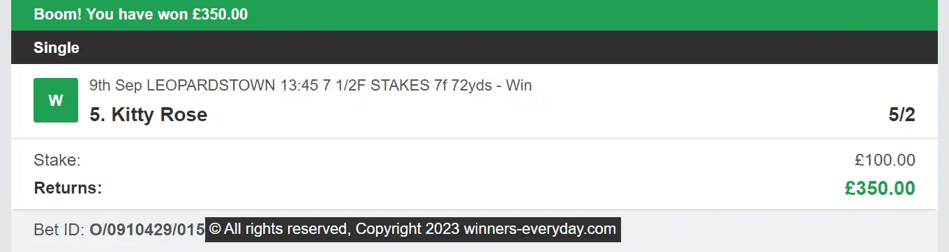 Winners Everyday - Winner 1 - 2023-09-09