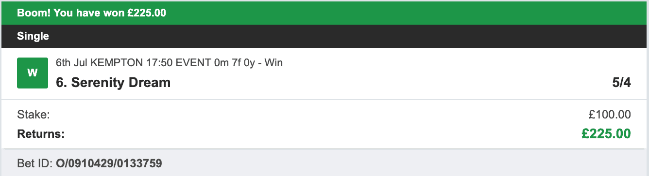 Winners Everyday - Winner 1 - 2023-07-06